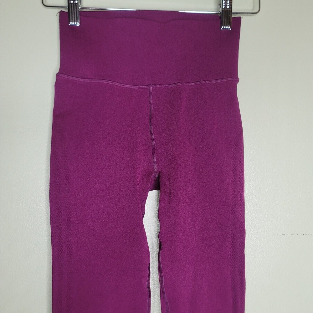 Fabletics‎ SculptKnit Leggings Plum Purple High Waist Athletic Gym XS/S
